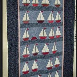 Sailboat Cla2210400Q Quilt Blanket and Home Decor