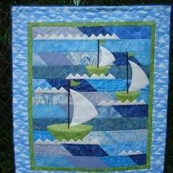 Sailboat Clp040738 Quilt Blanket and Home Decor