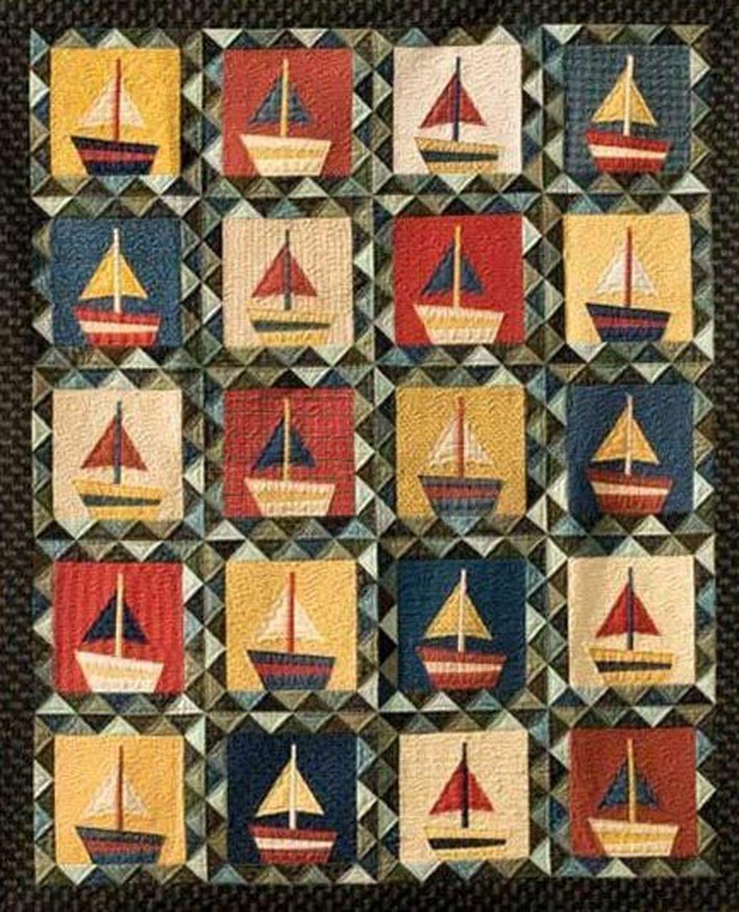 Sailboat Quilt Tdhxz and Home Decor
