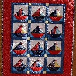 Sailboats Cla0710632Q Quilt Blanket and Home Decor