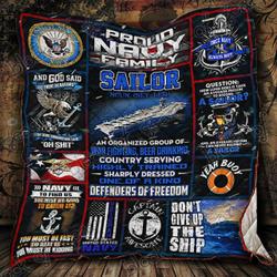 Sailor Us Navy Ps614C Quilt  Quilt and Home Decor