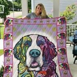 Saint Bernard Quilt Blanket Luk3Lq Dhc0301841Dd and Home Decor