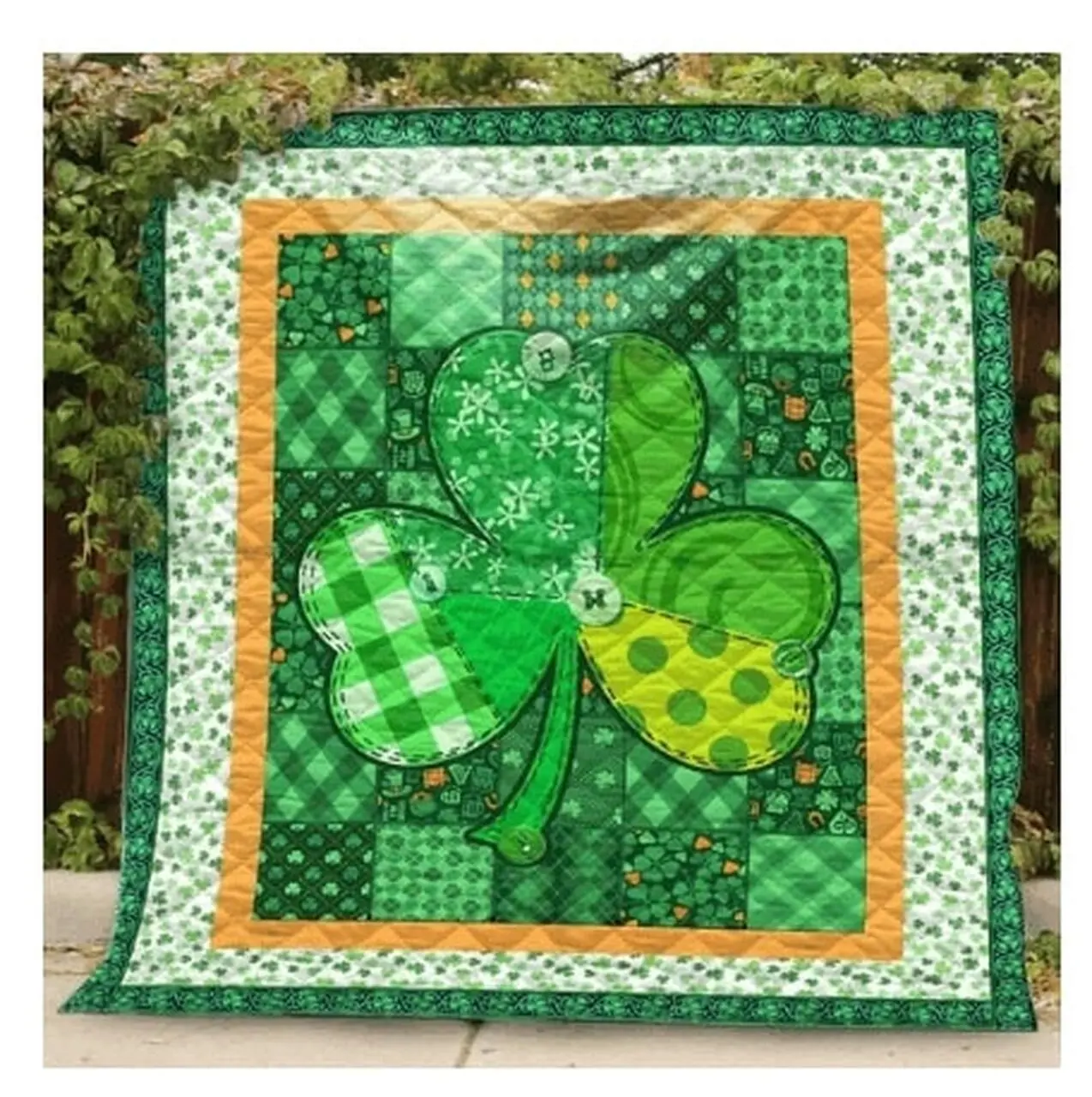 Saint PatrickS Day Full Printing Quilt Maria and Home Decor
