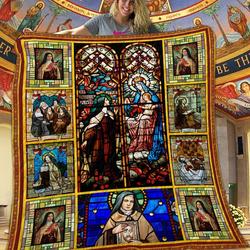 Saint Therese Daughter Of The King Quilt Blanket Dhc1401760Vt and Home Decor