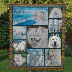 Samoyed 10 Tlq0043 Quilt  Quilt and Home Decor