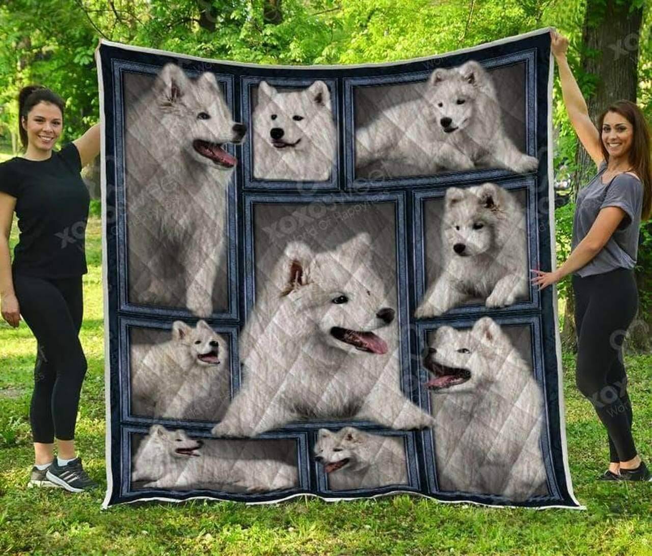 Samoyed Quilt 2 Quilt and Home Decor