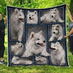 Samoyed Quilt 2  Quilt and Home Decor