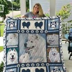 Samoyed Quilt Blanket Lukl5Z Dhc0301782Dd and Home Decor