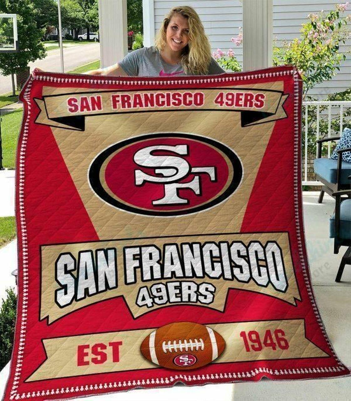 San Francisco 49Ers Quilt Blanket 05 and Home Decor