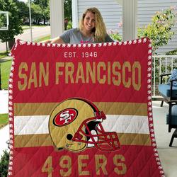 San Francisco 49Ers Quilt Blanket 07 and Home Decor
