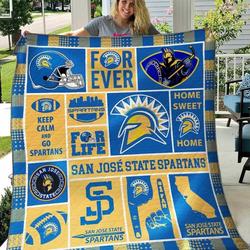 San Jose State Spartans V1 Blanket Th0207 Quilt and Home Decor