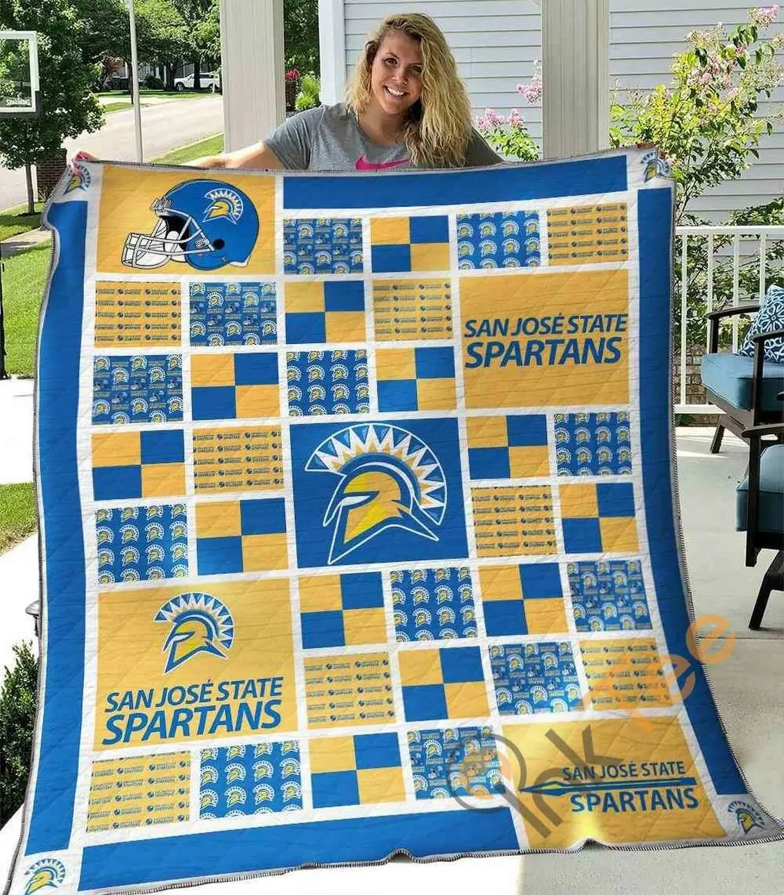 San Jose State Spartans V2 Blanket TH0207 Quilt and Home Decor