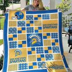 San Jose State Spartans V2 Blanket TH0207 Quilt and Home Decor