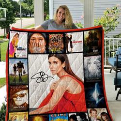 Sandra Bullock Quilt Blanket 01 and Home Decor