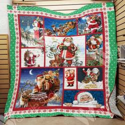 Santa Christmas Hur Quilt Cysims and Home Decor