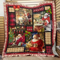 Santa Christmas Hur Quilt fe and Home Decor