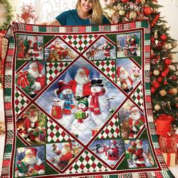 Santa Claus Aaa2610202Ta Quilt Blanket and Home Decor
