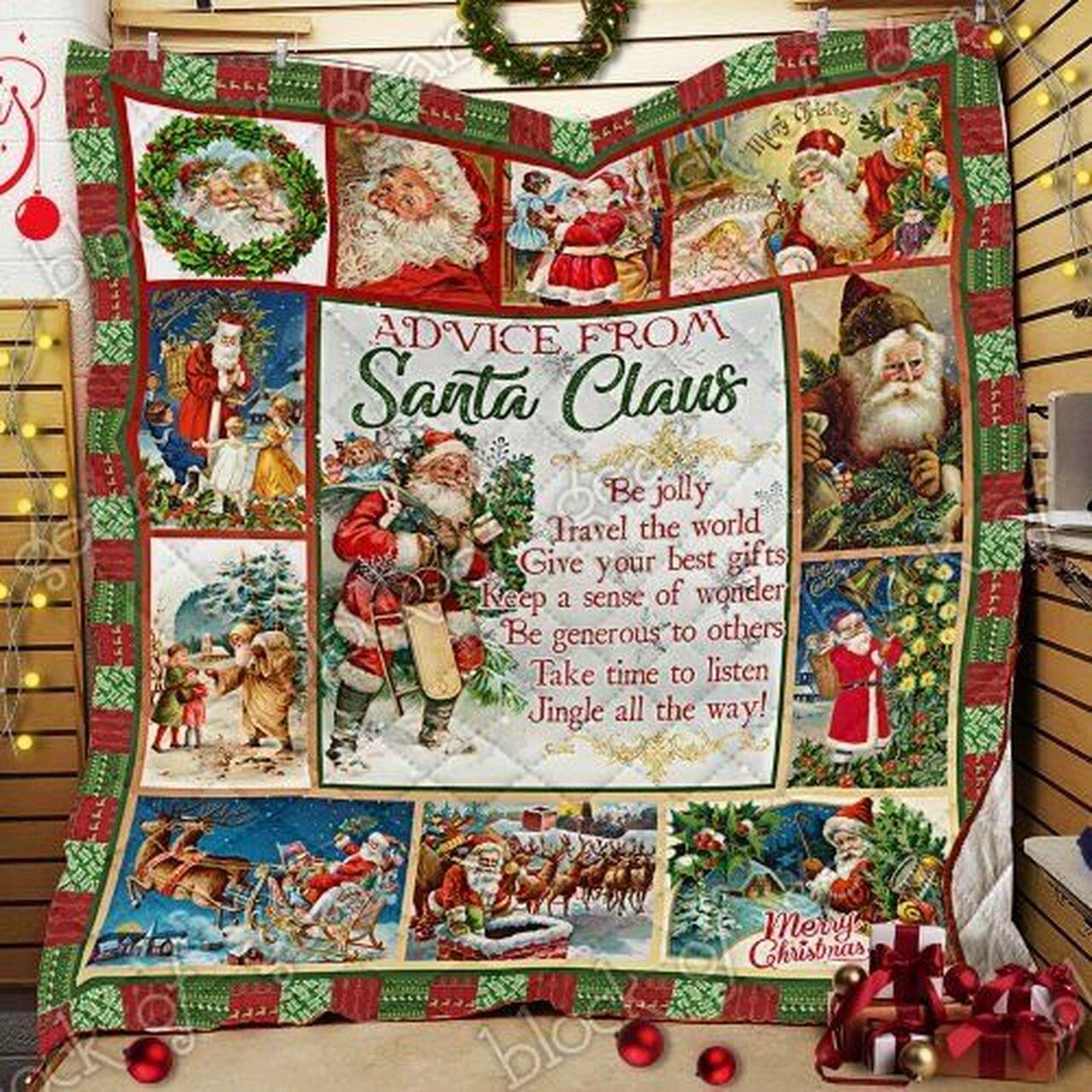Santa Claus Christmas Cl22100463Mdq Quilt Blanket and Home Decor