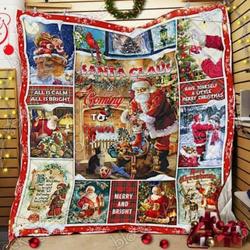Santa Claus Cl14100440Mdq Quilt Blanket and Home Decor