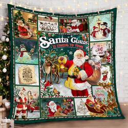 Santa Claus Personalized Dac171104 Quilt Blanket and Home Decor