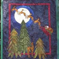 Santa Sleigh Quilt Tdhwj and Home Decor