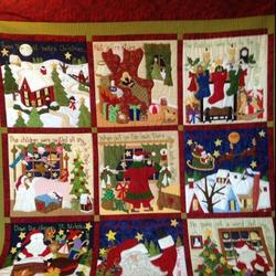 Santa Theme Quilt Tdhwx and Home Decor