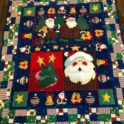 Santa Us And Cookies Christmas Quilt Tdhnt and Home Decor