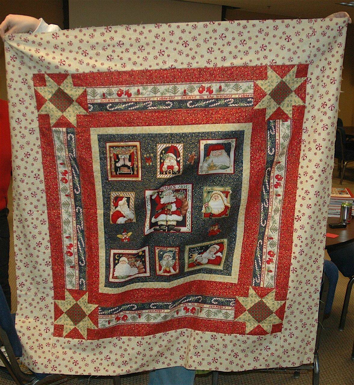 Santa Us Quilt Tdhpb and Home Decor
