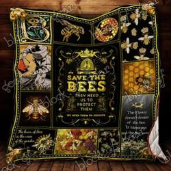 Save The Bee Beekeeper Cl2100442Mdq Quilt Blanket and Home Decor