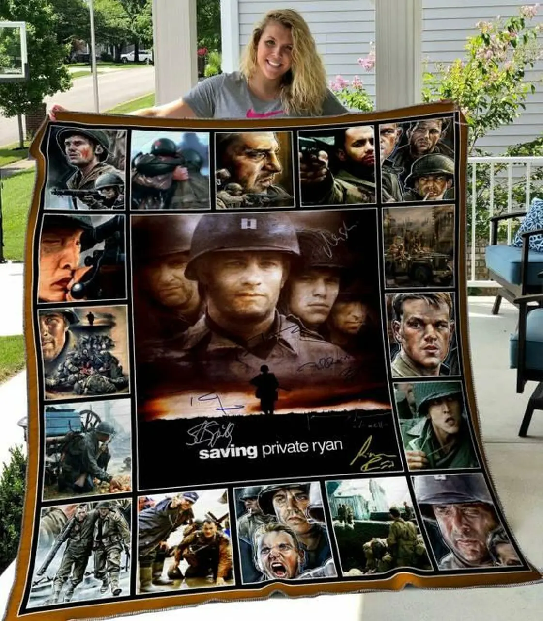 Saving Private Ryan Quilt Blanket Hvt070603 Quilt and Home Decor