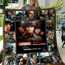 Saving Private Ryan Quilt Blanket Hvt070603  Quilt and Home Decor