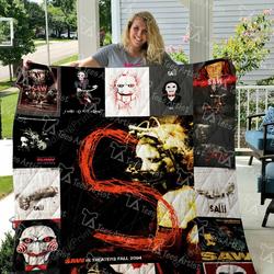 Saw Quilt Blanket and Home Decor