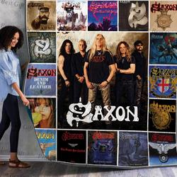 Saxon Albums Cover Poster Quilt and Home Decor