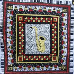 Saxophone Cla1010465Q Quilt Blanket and Home Decor