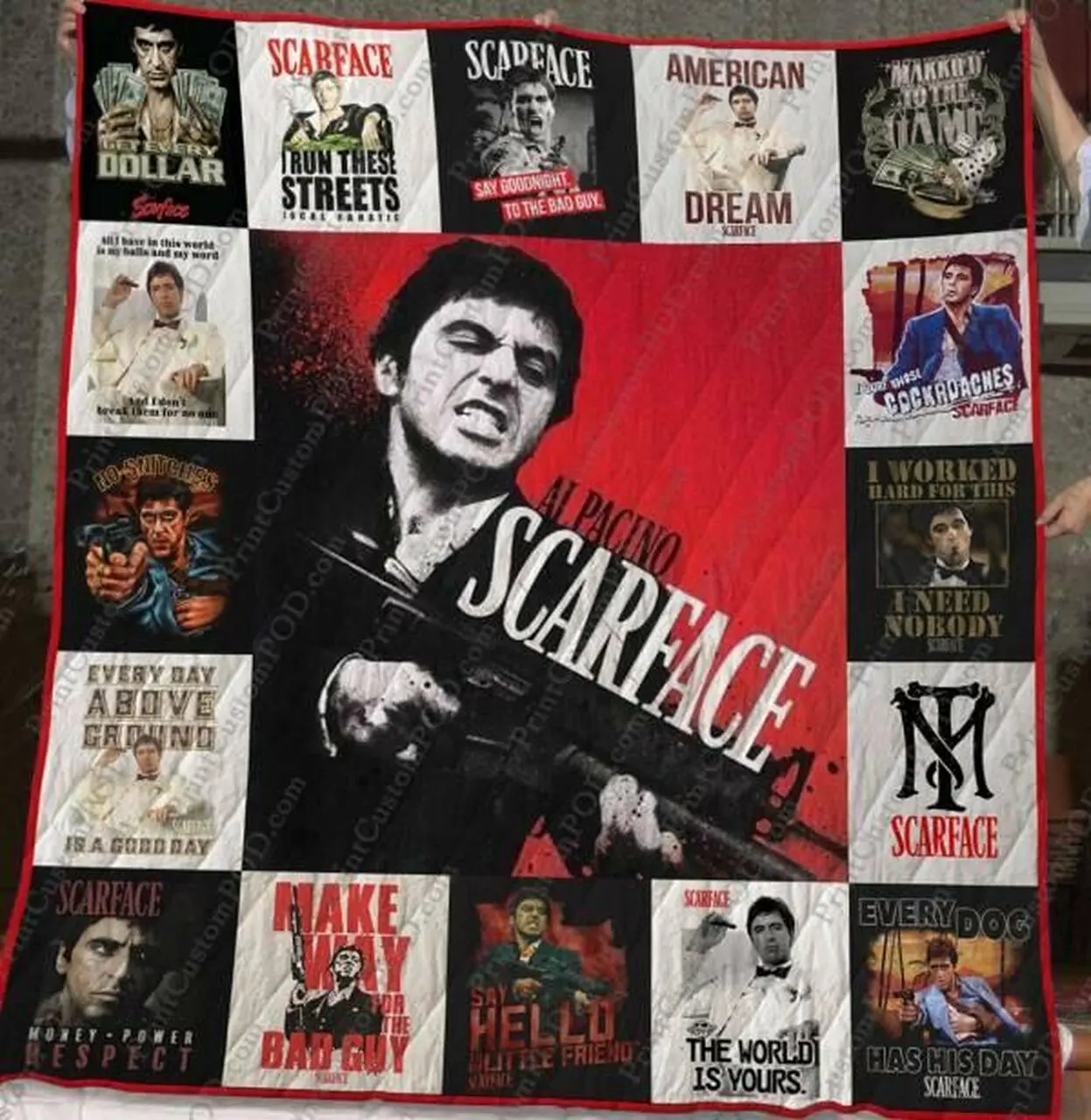 Scarface Quilt Blanket M120621 Quilt and Home Decor