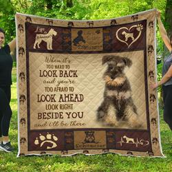 Schnauzer Quilt Life Is Dog Pt-Ds001 Home Decor  Quilt and Home Decor