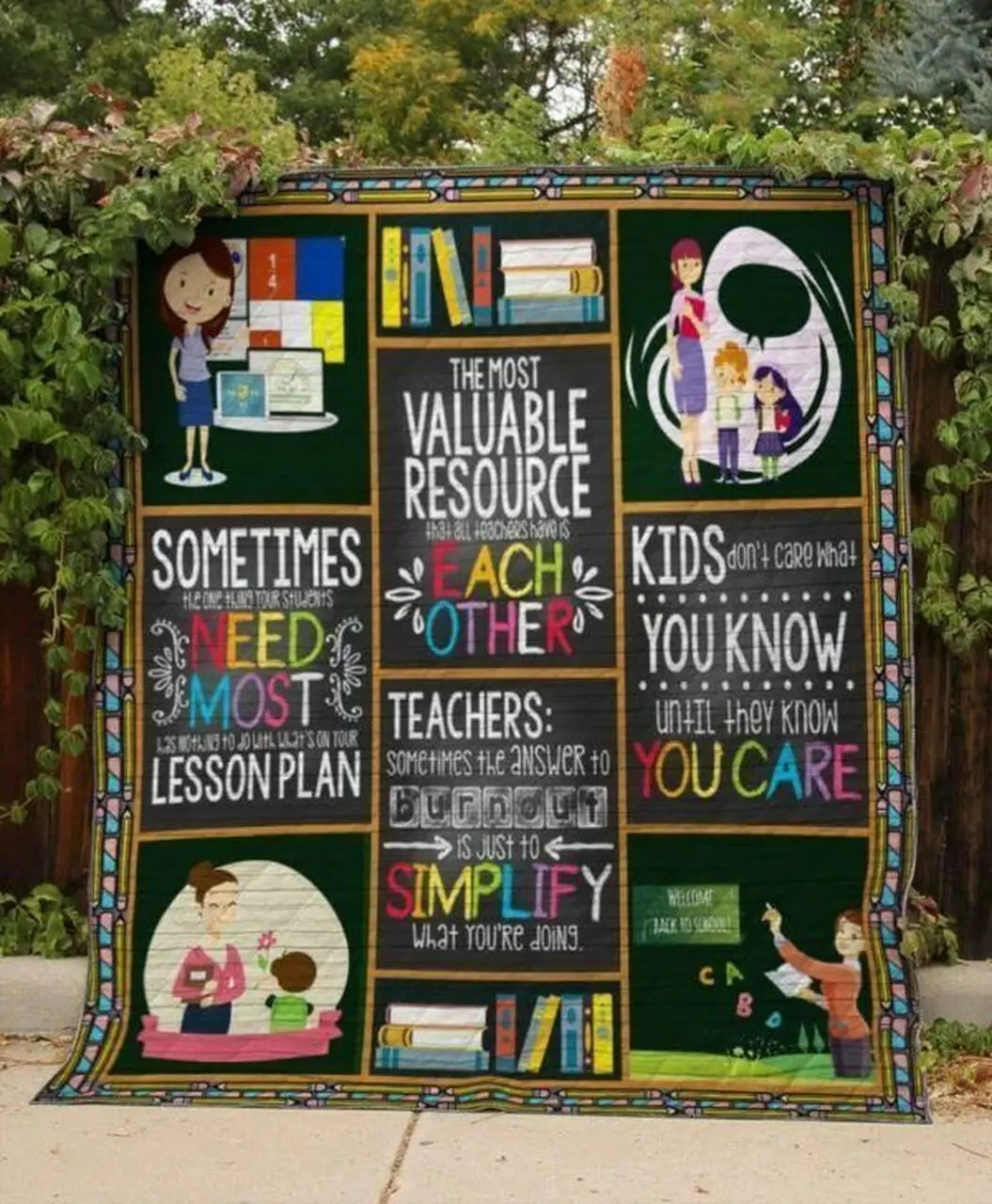 School Teacher Hur Quilt Cysiaq and Home Decor