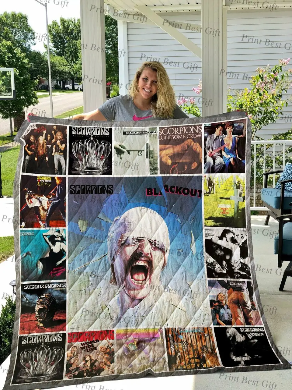 Scorpions Albums Cover Poster Quilt Blanket Ver 2 and Home Decor