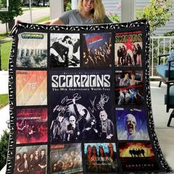 Scorpions Quilt Blanket  Limited Quilt Blanket and Home Decor