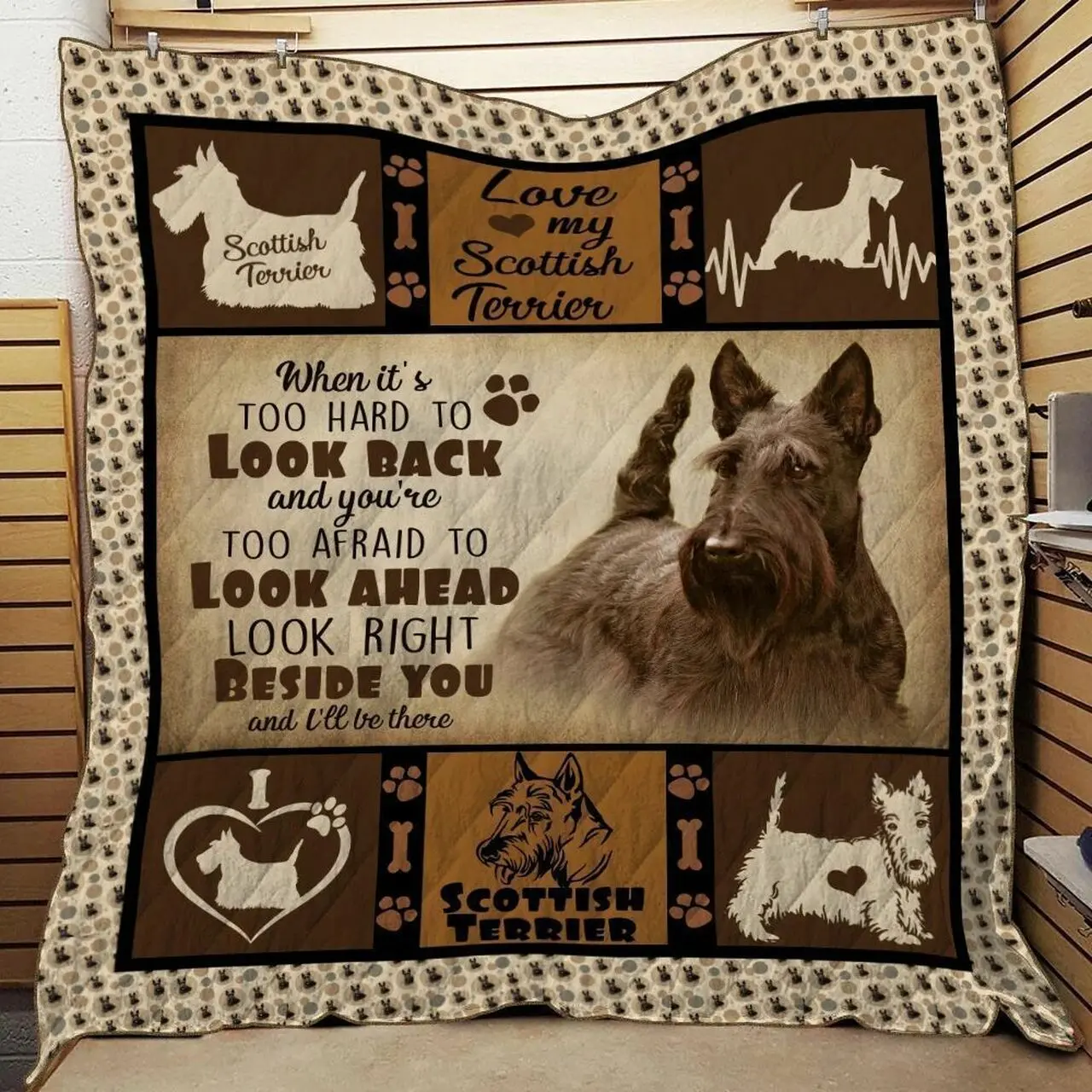Scosttish Terier Quilt Tdhtm and Home Decor