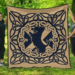 Scotland Celtic Dog Premium Quilt A6  Quilt and Home Decor