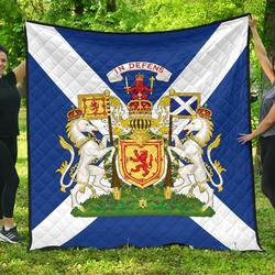 Scotland Flag Premium Quilt A6  Quilt and Home Decor