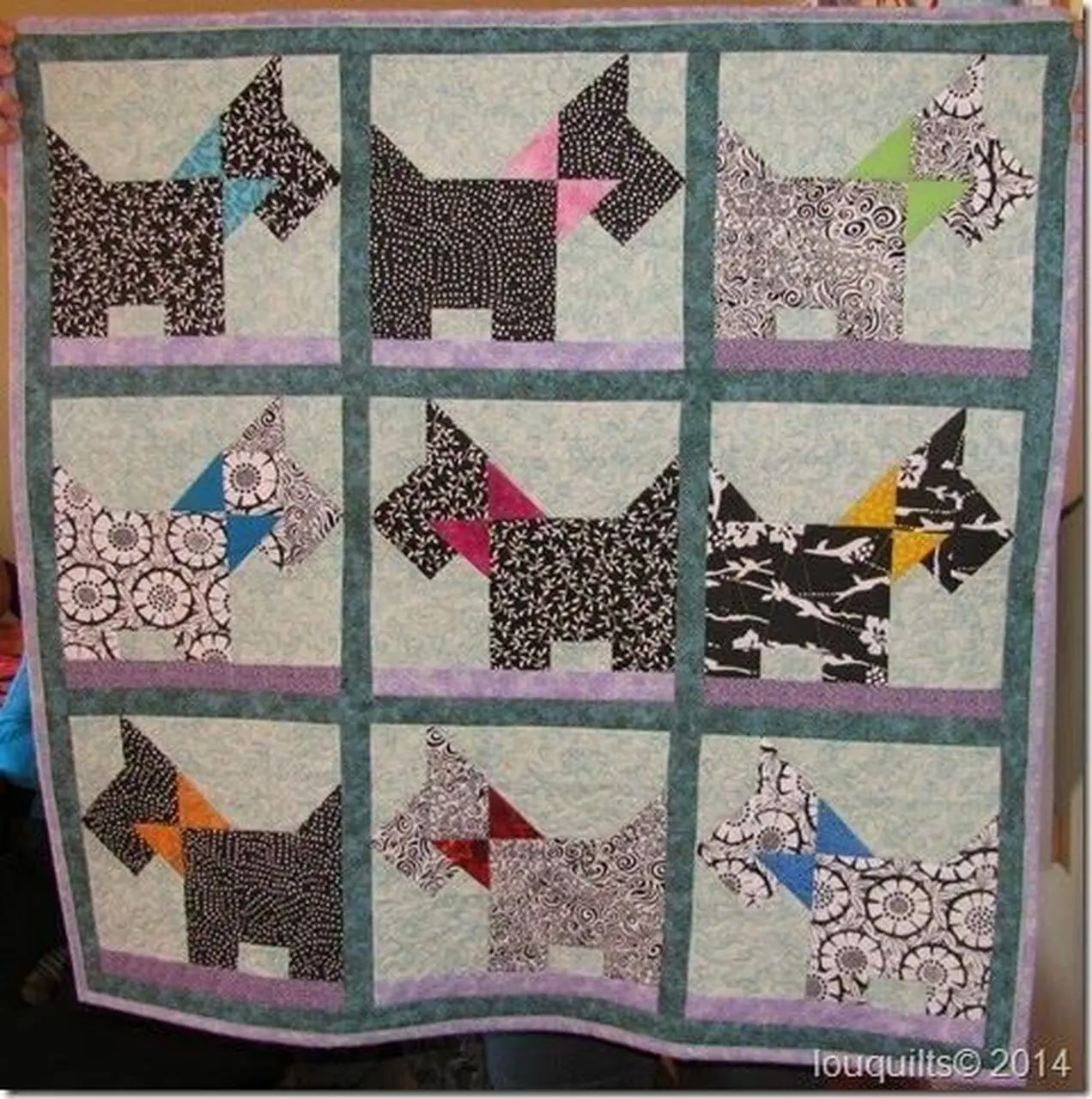 Scottie Dog Quilt Tdhii and Home Decor