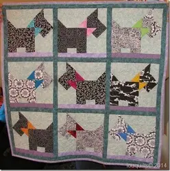 Scottie Dog Quilt Tdhii and Home Decor
