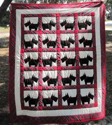 Scottie Dog Quilt Tdhwl and Home Decor
