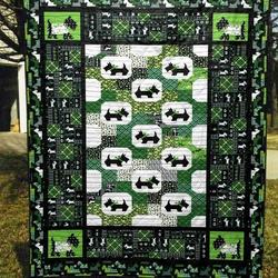 Scottie Dogs Pk270548 Quilt Blanket and Home Decor