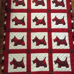 Scottish Terrier Cla1410527Q Quilt Blanket and Home Decor