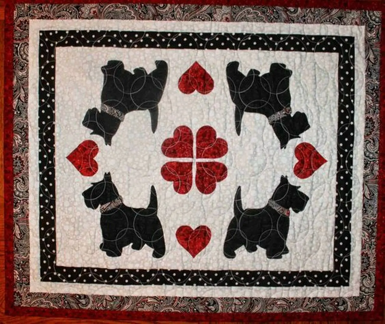 Scottish Terrier Cla1410528Q Quilt Blanket and Home Decor