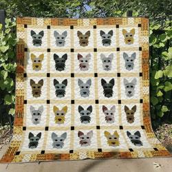 Scottish Terrier Qn170730 Quilt Blanket and Home Decor