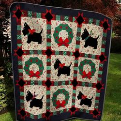 Scottish Terrier Quilt Tdhvm and Home Decor